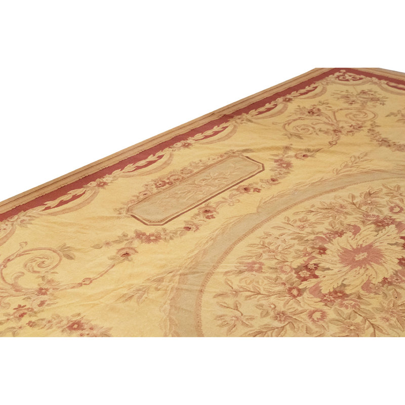 One-of-a-Kind High-Quality Hand-Knotted Beige/Brown Area Rug