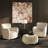 Enchante 24.5" New Zealand Sheepskin Rectangular Accent Ottoman, Taupe Beige Genuine Fur