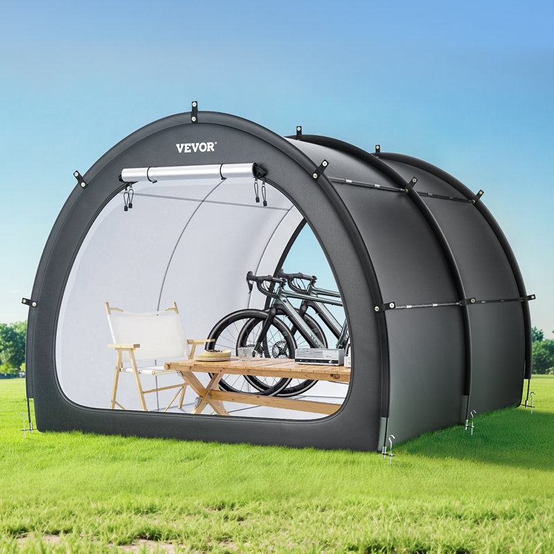 Tente de rangement pour vélo extérieure imperméable en forme de ventilateur pour 5 vélos et plus