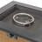 Outdoor Propane Fire Pit Table 24" H x 28" W - 50000 BTU, Included Metal Lid, Lava Rocks & Hidden Tank Storage​ ​