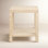 Shinda Raffia Square End Table