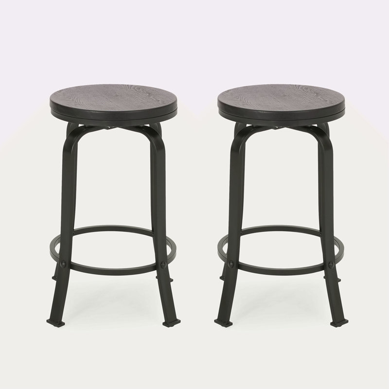 COUNTER STOOL  2Pcs/Set, Black