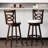 Catt Swivel Upholstered Counter Stool with Solid Wood Frame-1995025297