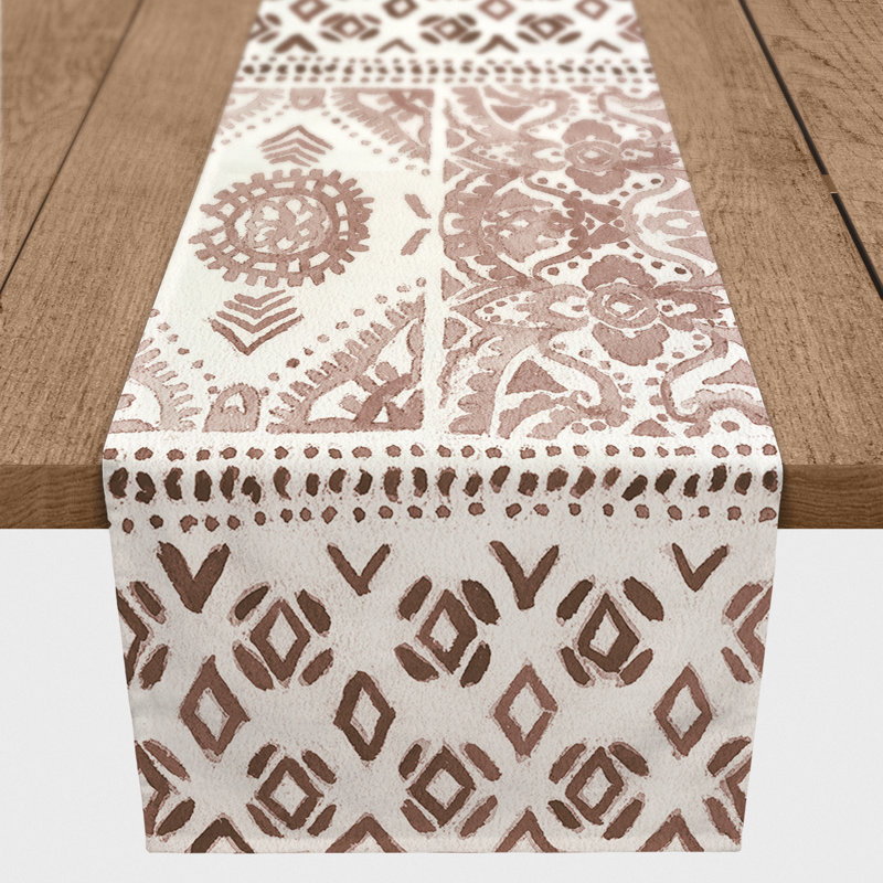 Cahlil Rectangle Polyester Table Runner, 72" x 16"