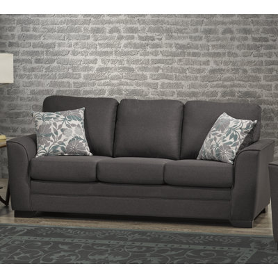 Canapé en tissu gris anthracite Laeticia
