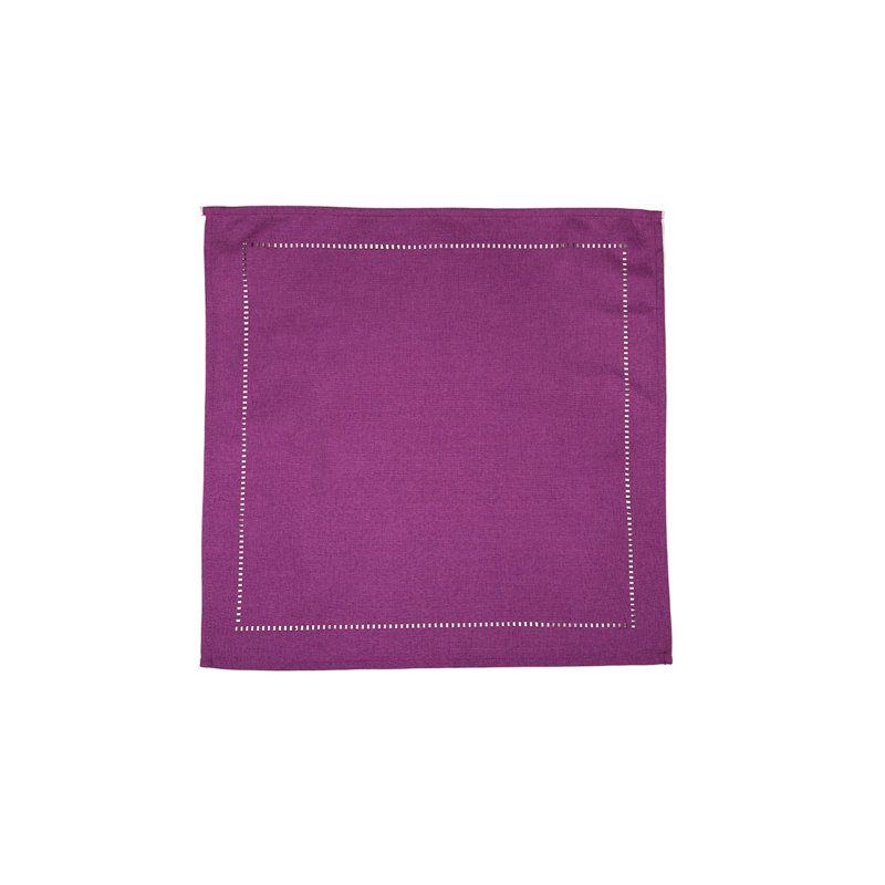 Evanston Polyester Napkin, Plum