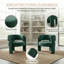 Chaise d'appoint demi-tonneau Mid-Century moderne (ensemble de 2, VERT)-788090635