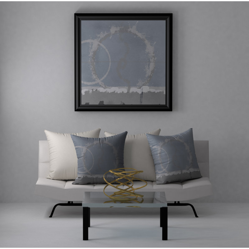 Abstract Reversible Throw Pillow, 24" x 24"