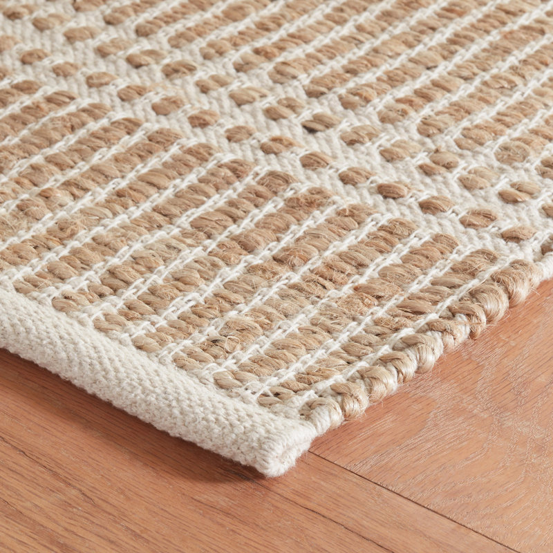 Arbor Handwoven Jute Rug, Rectangle 3' x 5', Ivory