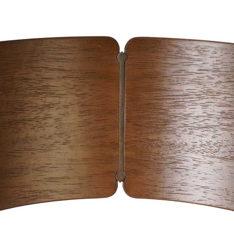 Tabouret Grady - Alcala Taupe-Comptoir, Taupe, Noyer