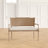 Willshire 47.25'' W Rattan Shield-Back Settee