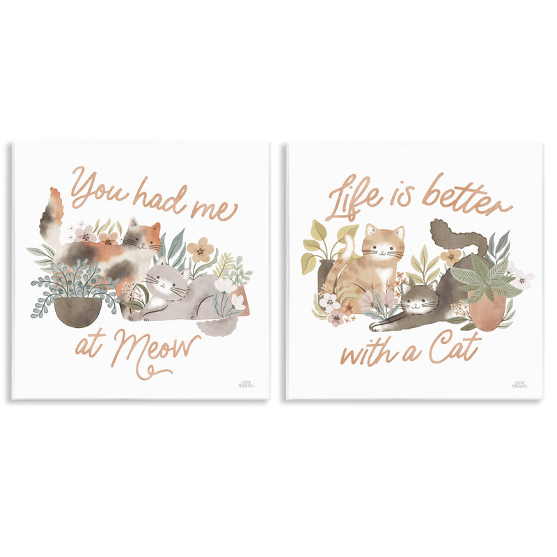 "Garden Friends", ensemble de 2 plaques murales par Laura Marshall