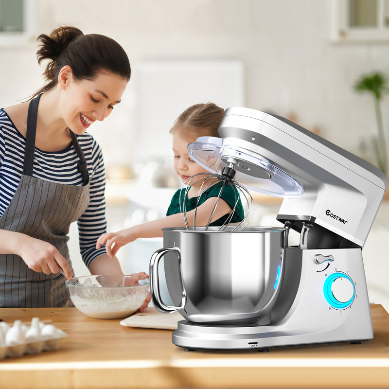 Costway 7.5 Quarts Stand Mixer, Silver