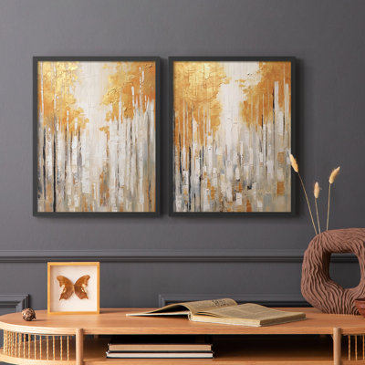 ABSTRACT Series CMXLII - Reproduction encadrée de qualité supérieure - prête à être accrochée - aucun clou requis - aucun clou requis