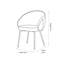 Kelsby 60cm H Upholstered Metal Upholstered Back Accent in Beige