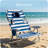 Ostrich The Heavy-Duty Backpacker Portable Reclining Beach Camping Chair, Stripe-1317709437-1303743579