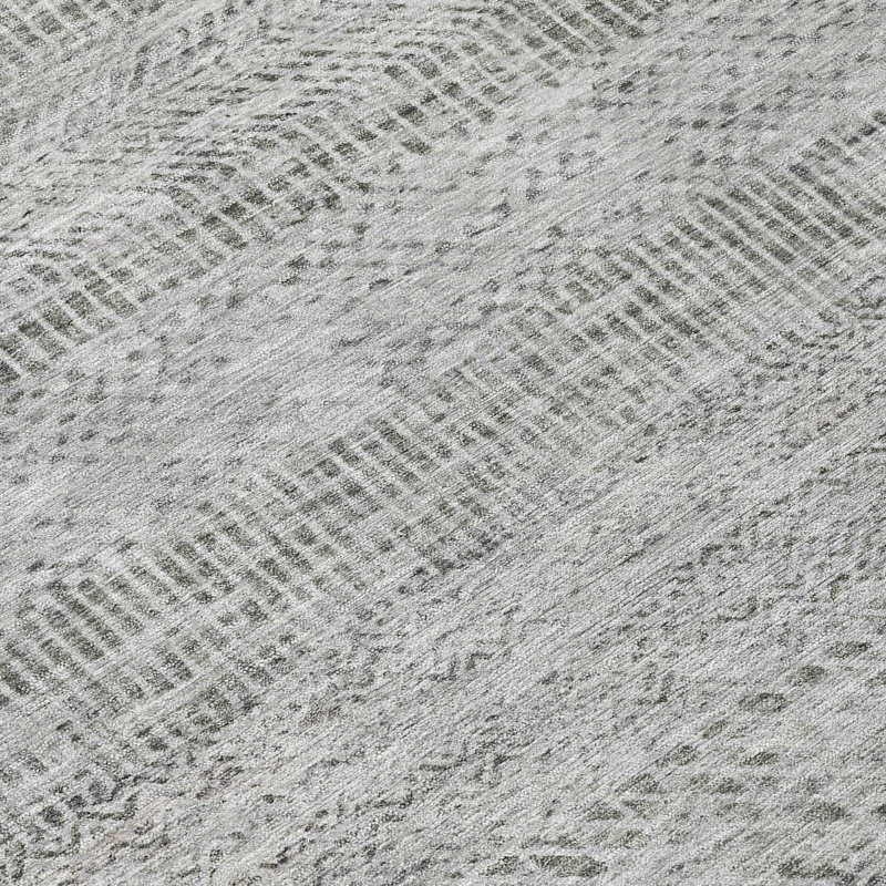 Tapis intérieur / extérieur gris Viviennea, 2'3" x 7'6"