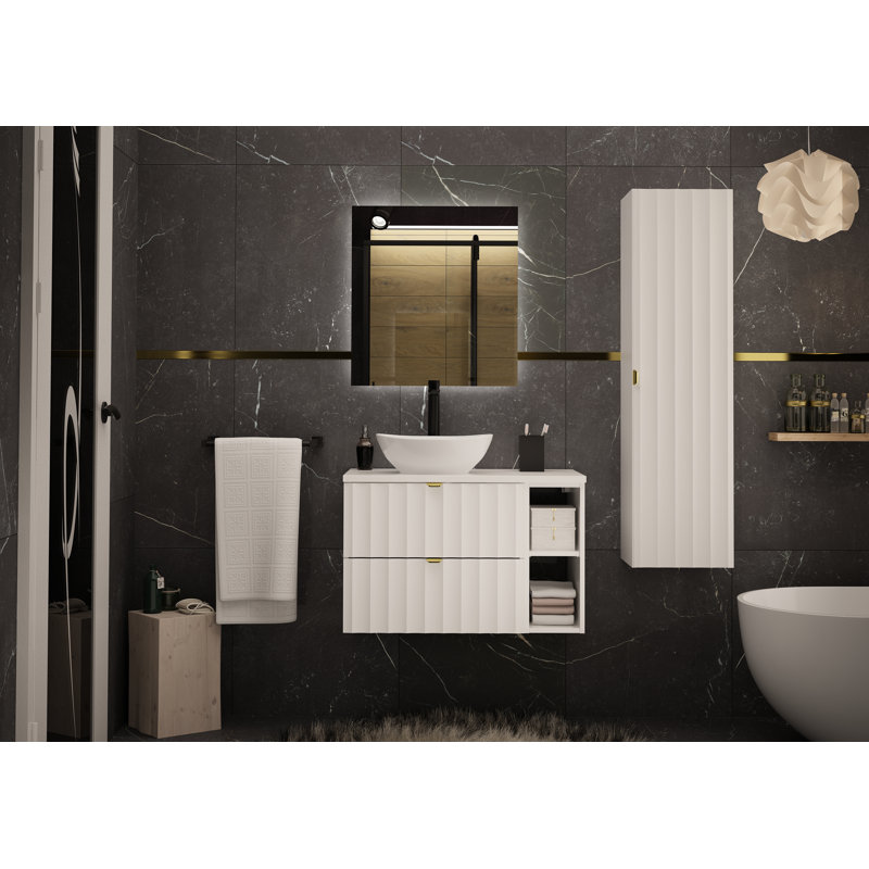 Adne Bathroom Storage, Grey