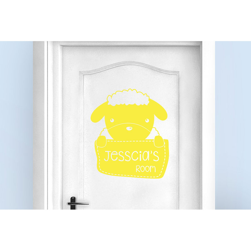 Animals Wall Decal, Bright Yellow