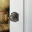 Traditional Passage Door Knob with Traditional Arch Rose-22034614