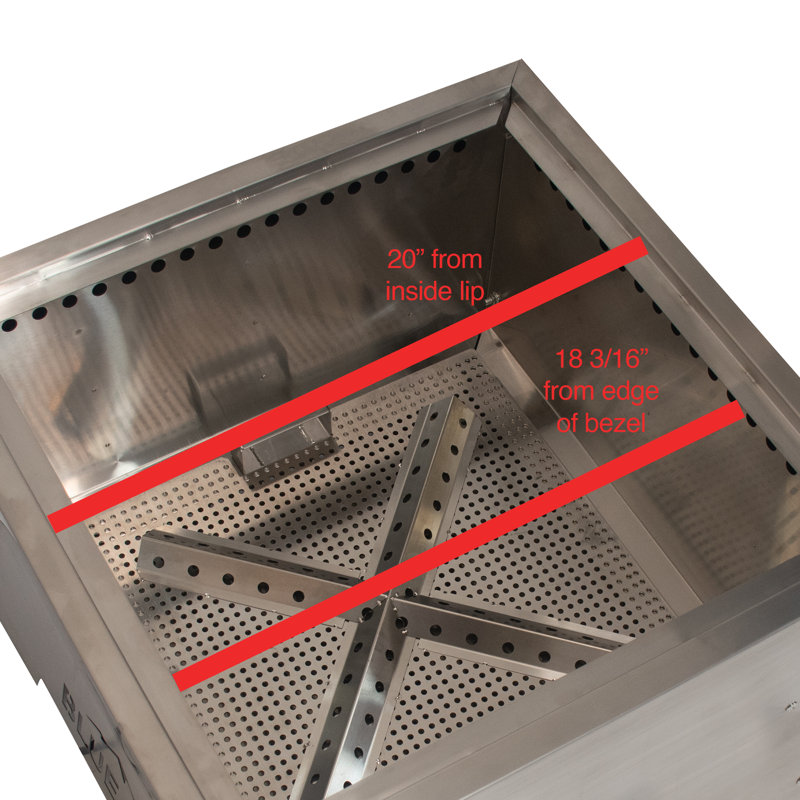 Square Stainless Steel Smokeless Fire Pit