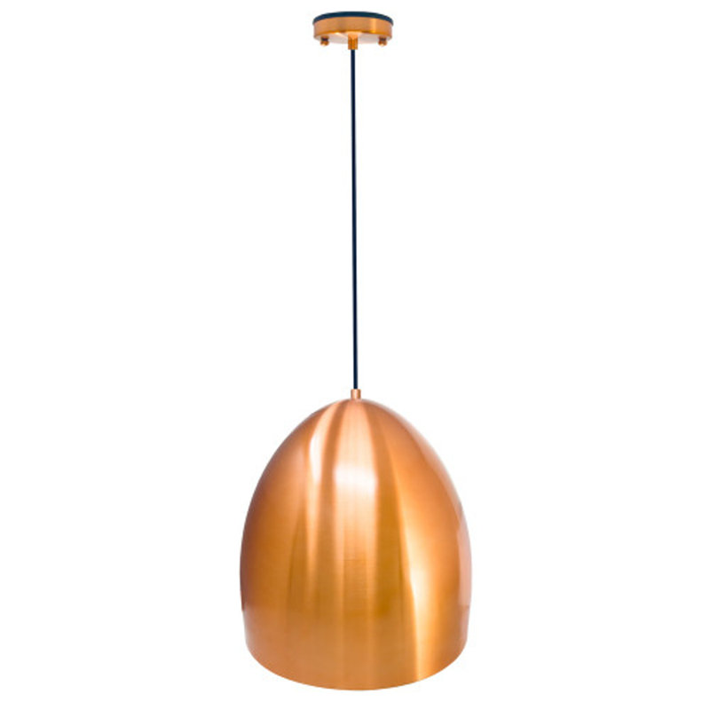 Vuko 1 - Light Antique Copper Dome Pendant