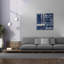  «Indigo Batik 3» par Wild Apple Portfolio, art mural sur toile, 37 po x 37 po