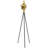 Metal Camera Film Decorative Gold Sculpture with Tripod Stand
