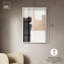 Décoration murale beige et noire I Shadowbox Print par Art Remedy-115123540-115123533