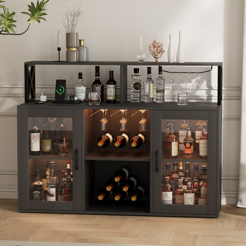 Wine Bottle Rack in Black