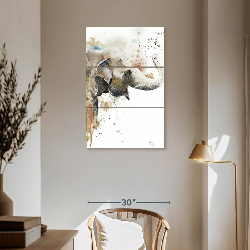 Brampt Water Elephant, 57" H x 36" W