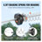 Zipline Kit for Kids and Adult, 120 ft Zip Line Kits Up to 500 lb, Backyard Outdoor Quick Setup Zipline, Playground Entertainment with Stainless Steel Zipline, Spring Brake, Safety Harness, Seat