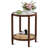 Bay Isle Home Round Rattan Coffee Table with Glass Top-675633288-676772000