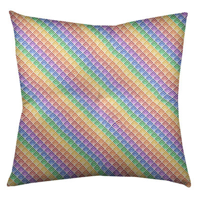 Katelyn  Elizabeth Geometric Reversible Throw Pillow