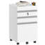 3-Drawer Mobile File Cabinet With Lock And Wheels