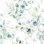 Papier peint adhésif vert à motif floral boho Jennaveve