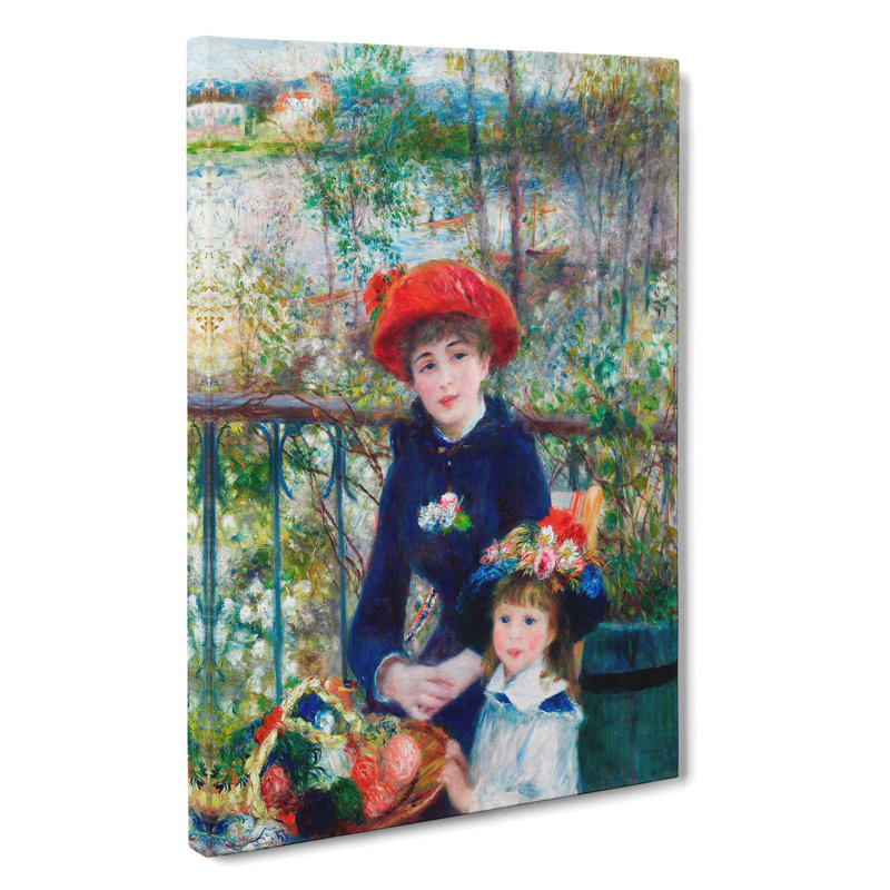 Two Sisters by Pierre-Auguste Renoir - Wrapped Canvas, 76cm H x 50cm W x 3cm D