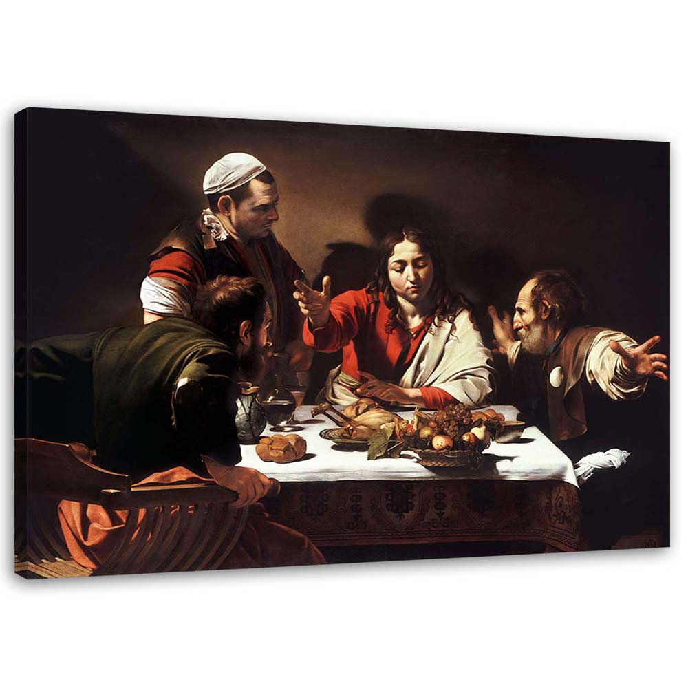 Leinwandbild Abendmahl in Emmaus - Caravaggio, Reproduktion 51133