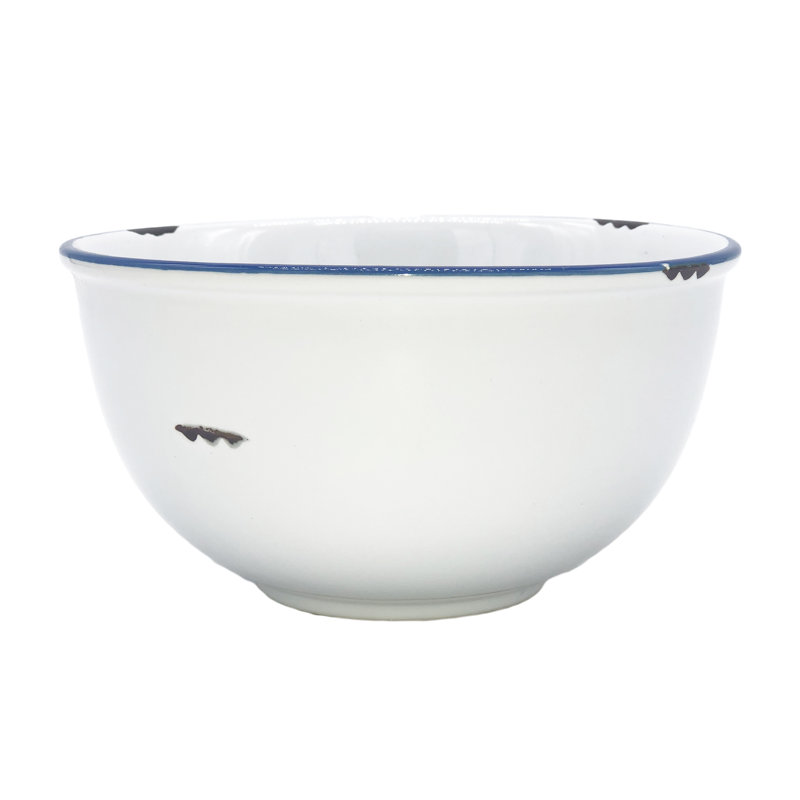 Canvas Home Tinware Stoneware Cereal Bowl 20oz, White
