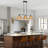 3 - Light 35 Inch Rustic Kitchen Island Pendant Lights With Hand-Woven Shade