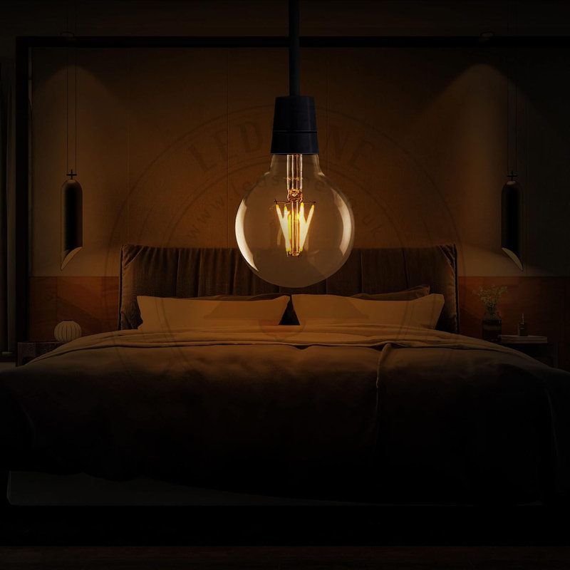 6 Pack, LED B22 Light Bulb,G80 4W (40W Equivalent) Dimmable WarmWhite 2700K LED Filament 450 Lumens Energy Saving Vintage Old Fashioned Globe Light Bulb for Home Decoration