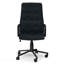 Chaise de bureau pivotante bleue vieillie