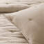 Ensemble de courtepointe brodée en coton 3 pièces grand / grand, taupe-134532943-134532946