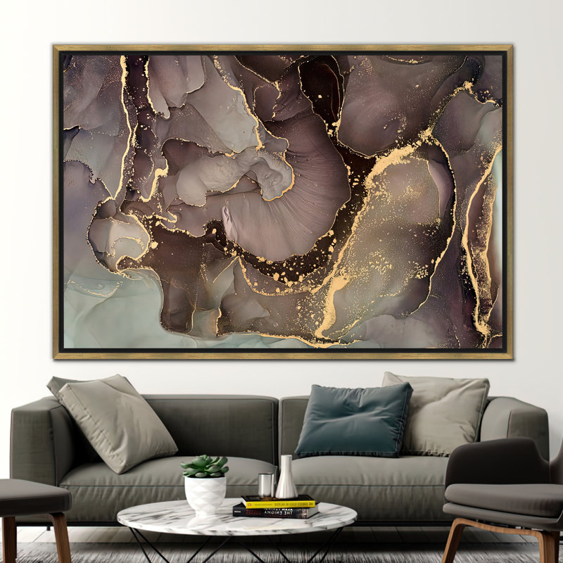 Print on Canvas, Gold Floater Framed, 80 cm H x 110 cm W