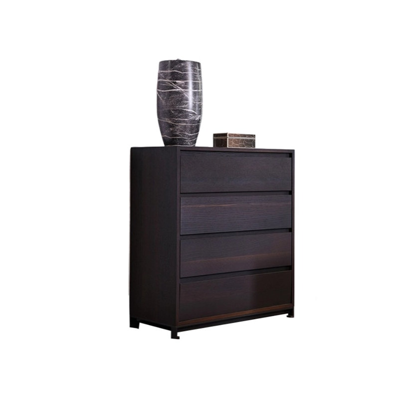 Commode d'appoint en bois massif Smoke Color