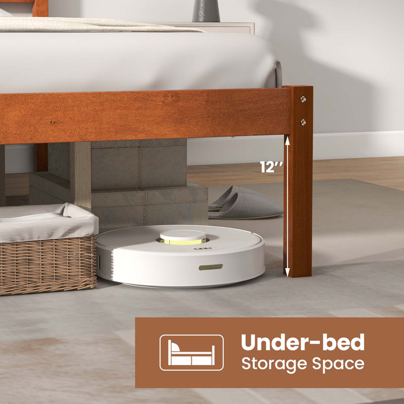 Argusta Platform Bed, Queen, Walnut