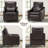 Breathable Leather Electric Recliner Sofa -  Power Recliner with USB Charger & Adjustable Headrest-560877361
