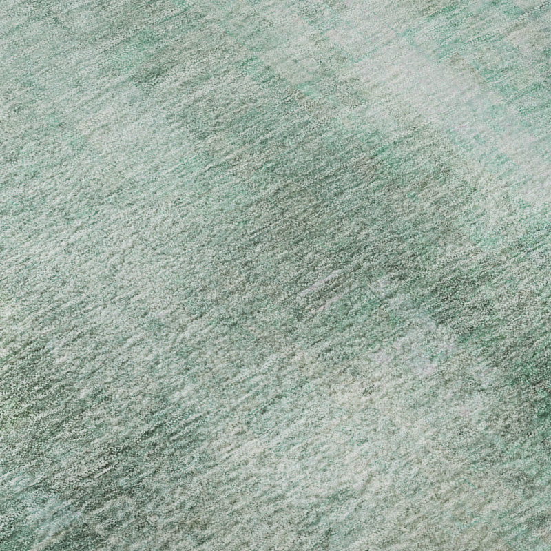 Premium Machine Washable Mayfield AMF2241 Abstract Rug, Aqua, 9' x 12'