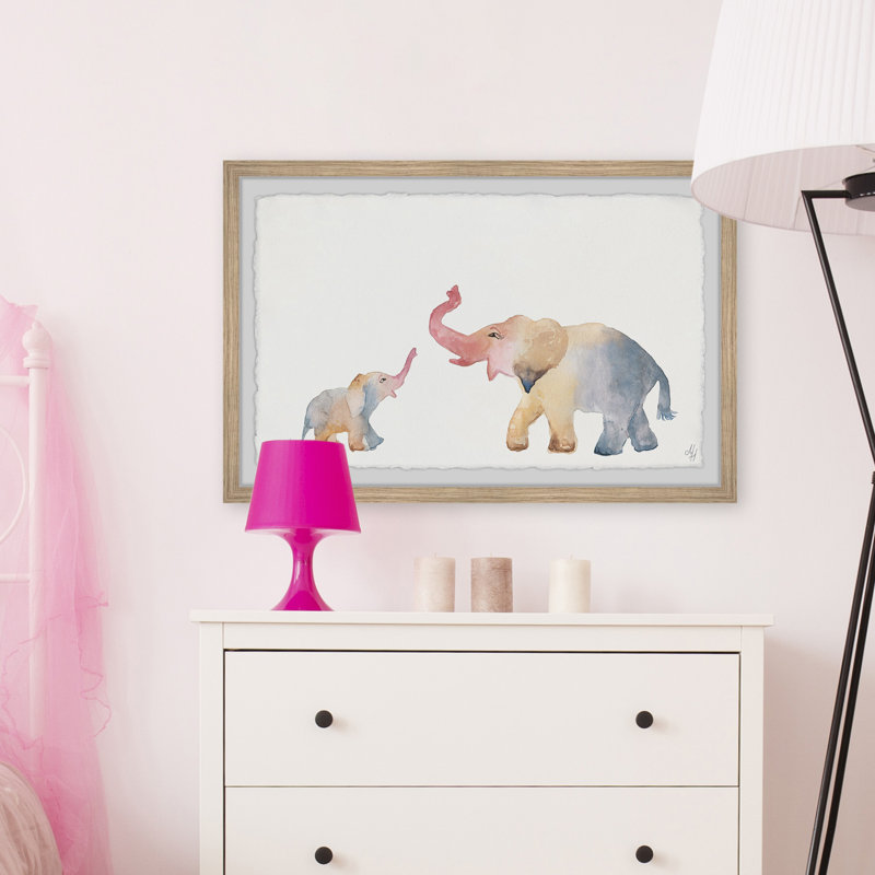 «Jaime Elephant Playtime», art encadré, H 8 po x l 12 po x P 1,5 po