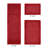 Merkel 100% Cotton 2370 GSM Tufted Reversible 3-Piece Bath Rug Set – Ultra Soft, Highly Absorbent, Machine Washable, OEKO-TEX Certified, Ideal for Shower, Bathtub & Vanity, Red-769699285-769900331